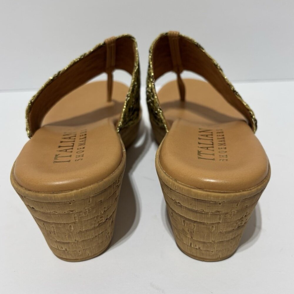 Italian Shoemakers Women’s Angeles, Yellow Multi Sandals, Size 8 M - Picture 4 of 6